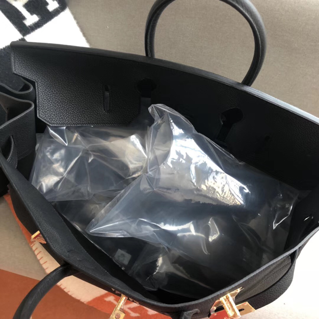 エルメス バーキン50 ブラック トゴ ゴールド金具