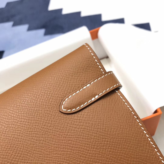 エルメス ケリーウォレットロング ゴールド ヴォーエプソン シルバー金具