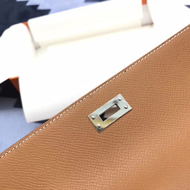 エルメス ケリーウォレットロング ゴールド ヴォーエプソン シルバー金具