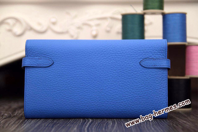 エルメス ケリーウォレットロング ミコノス トリヨン シルバー金具