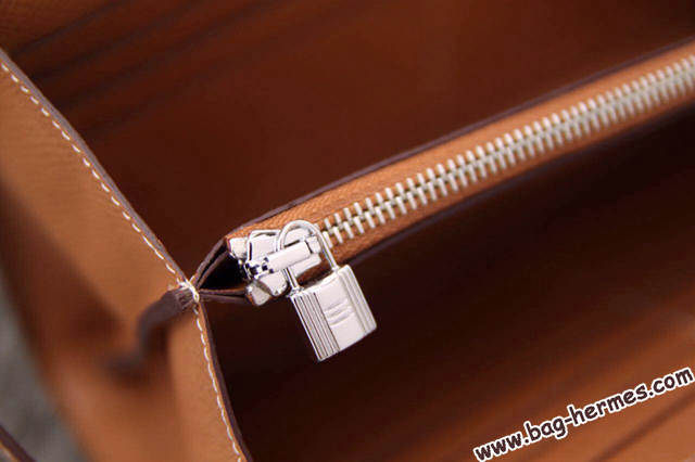エルメス ケリーウォレットロング ゴールド エプソン シルバー金具