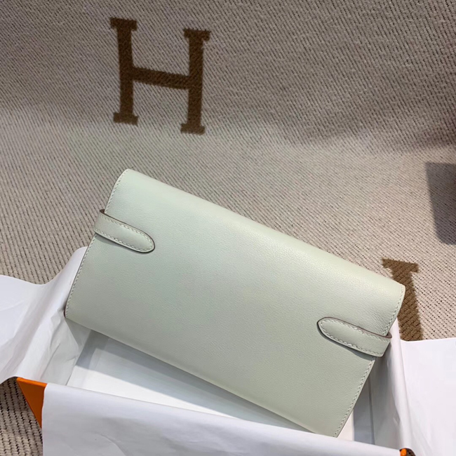 エルメス ケリーウォレットロング クレ シェブルミゾル シルバー金具