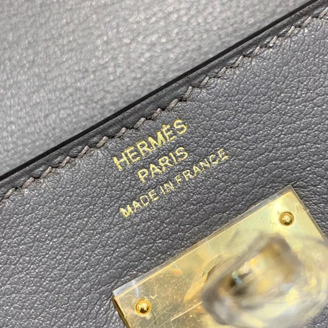 エルメス ケリーウォレットロング エタン シェブルミゾル ゴールド金具