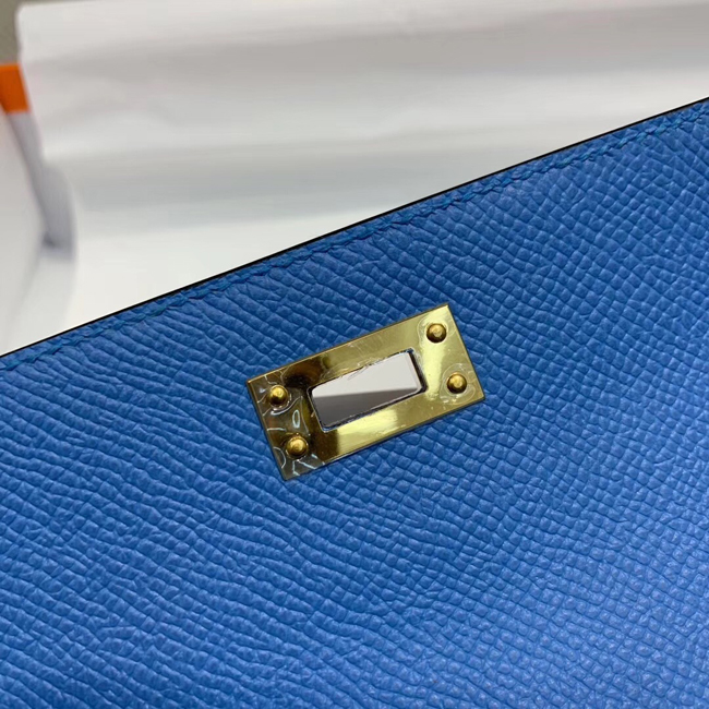 エルメス ケリーウォレットロング ミコノス ヴォーエプソン ゴールド金具