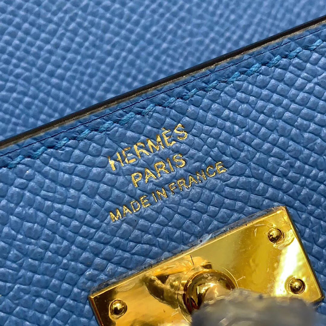 エルメス ケリーウォレットロング ミコノス ヴォーエプソン ゴールド金具