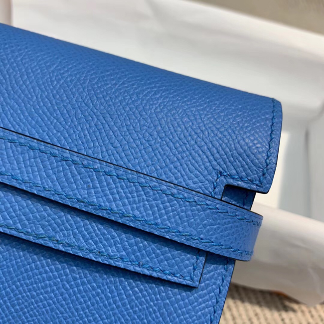 エルメス ケリーウォレットロング ミコノス ヴォーエプソン ゴールド金具