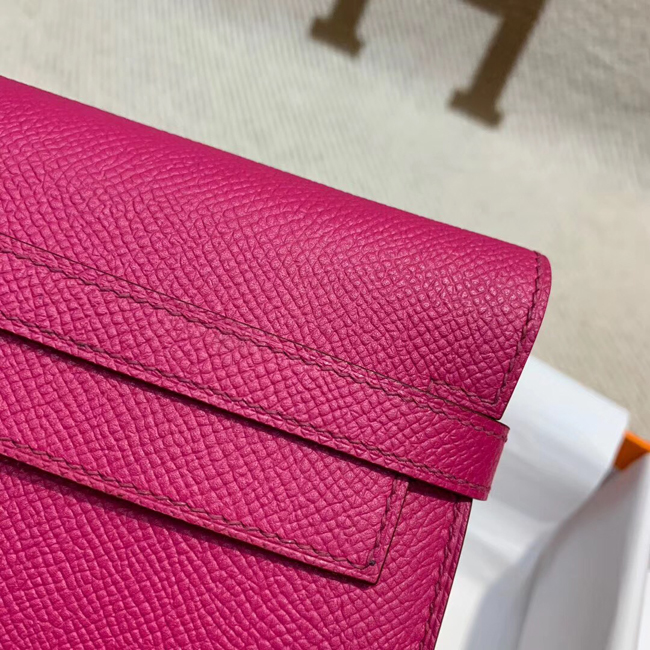 エルメス ケリーウォレットロング ローズパープル ヴォーエプソン ゴールド金具