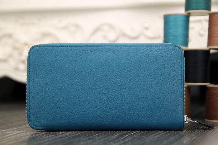 エルメス アザップロング ブルーラン トゴ シルバー金具