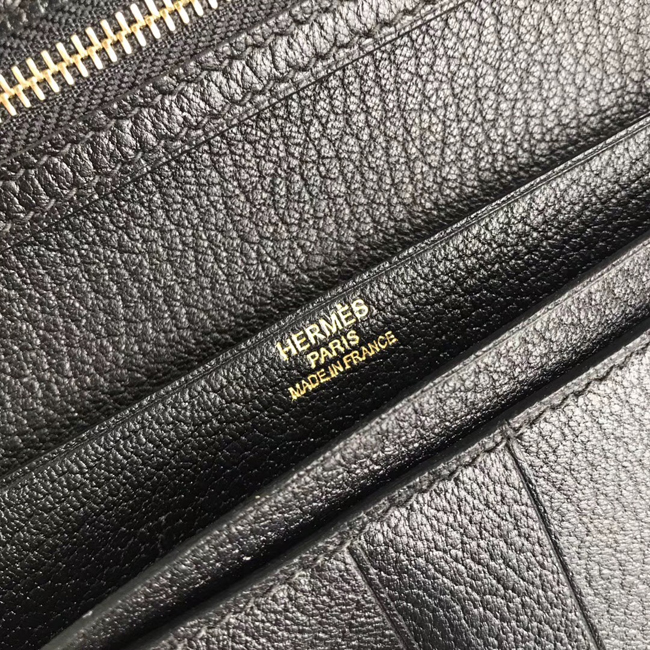 エルメス ベアンスフレ ブラック シェブルミゾル ゴールド金具