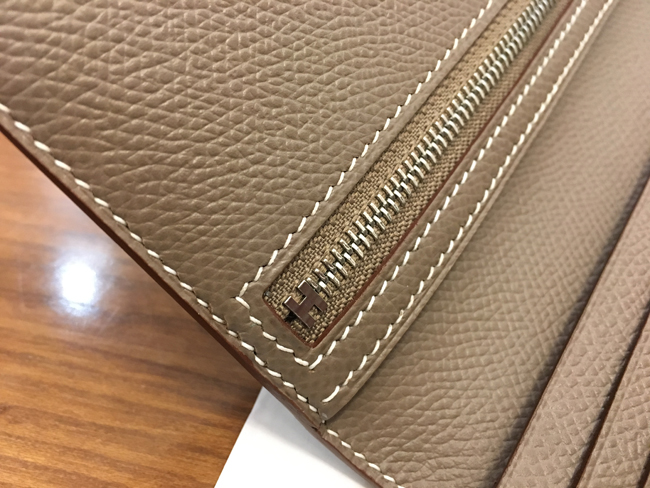 エルメス ベアンスフレ エトゥープ ヴォーエプソン シルバー金具