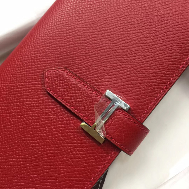 エルメス ベアンスフレ ルビー ヴォーエプソン シルバー金具
