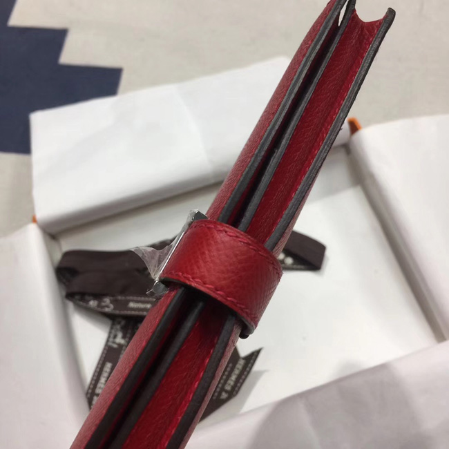 エルメス ベアンスフレ ルビー ヴォーエプソン シルバー金具
