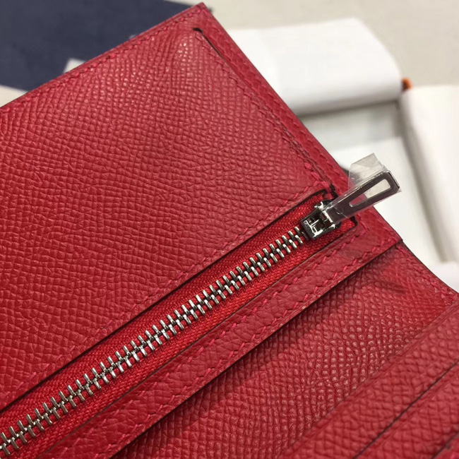エルメス ベアンスフレ ルビー ヴォーエプソン シルバー金具
