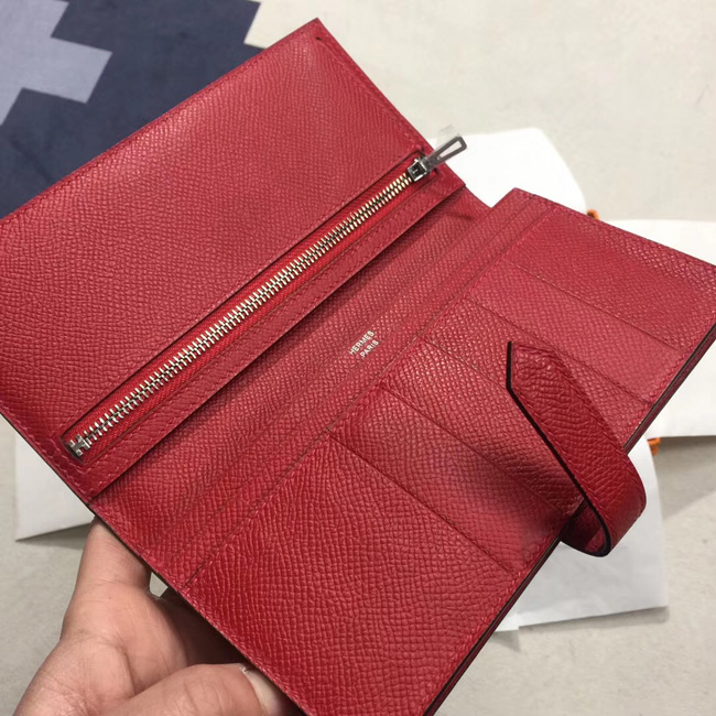エルメス ベアンスフレ ルビー ヴォーエプソン シルバー金具