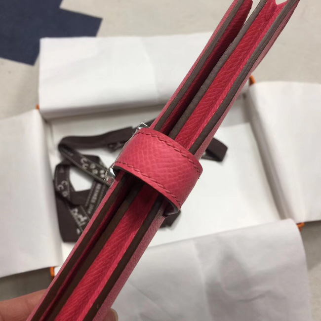 エルメス ベアンスフレ ローズアザレ ヴォーエプソン シルバー金具