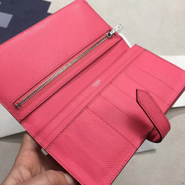 エルメス ベアンスフレ ローズアザレ ヴォーエプソン シルバー金具