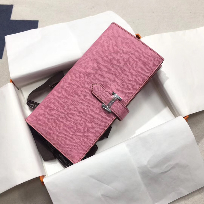 エルメス ベアンスフレ ピンク ヴォーエプソン シルバー金具