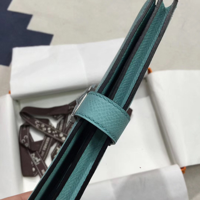 エルメス ベアンスフレ ブルーアトール ヴォーエプソン シルバー金具