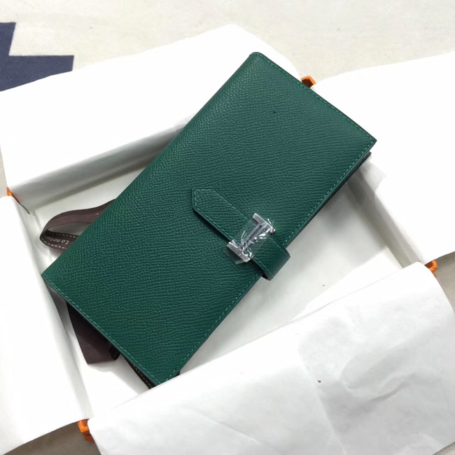 エルメス ベアンスフレ マラカイト ヴォーエプソン シルバー金具