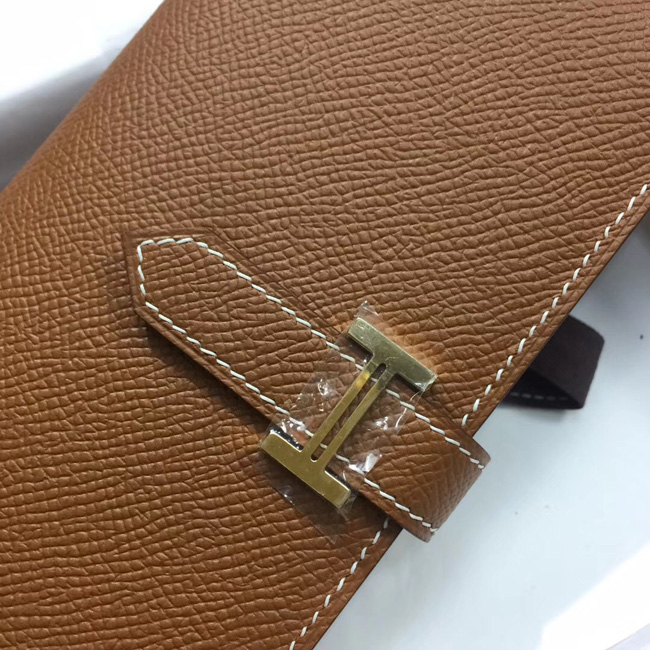 エルメス ベアンスフレ ゴールド ヴォーエプソン ゴールド金具