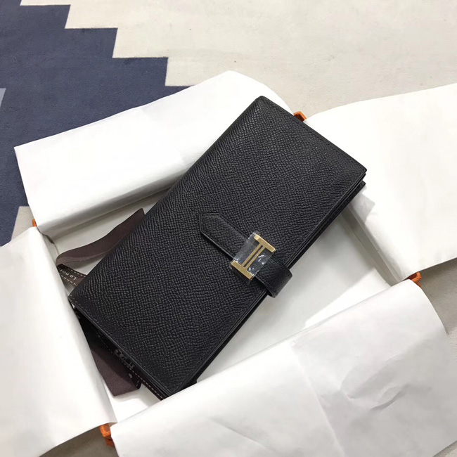 エルメス ベアンスフレ ブラック ヴォーエプソン ゴールド金具