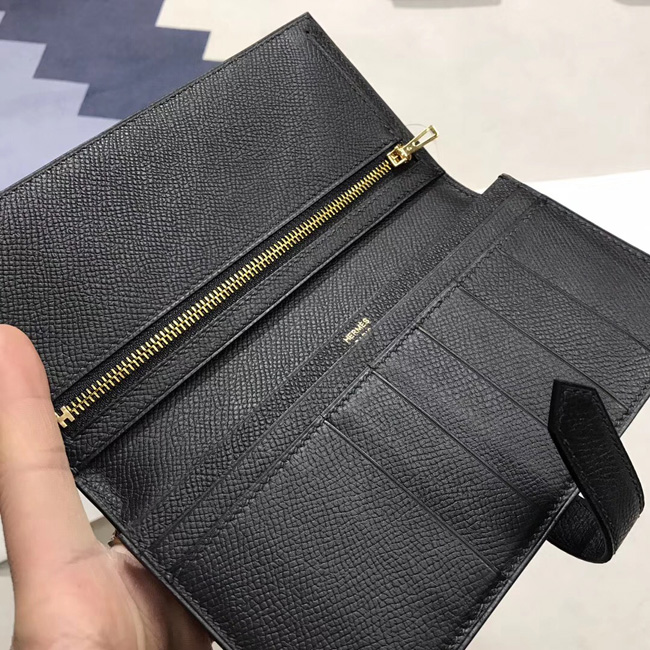 エルメス ベアンスフレ ブラック ヴォーエプソン ゴールド金具