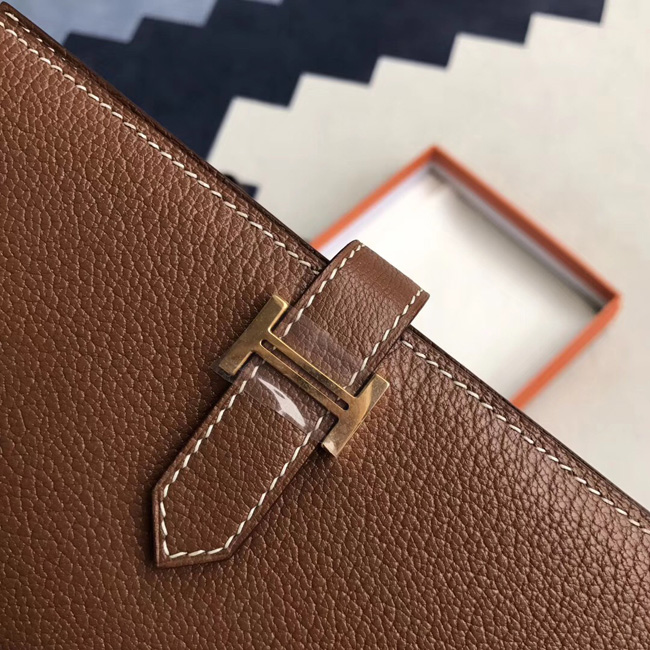 エルメス ベアンスフレ ゴールド シェブルミゾル ゴールド金具