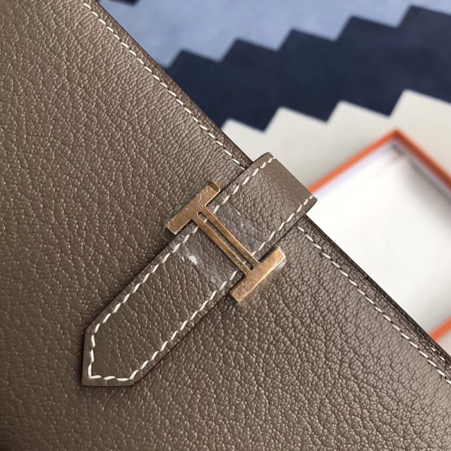 エルメス ベアンスフレ エトゥープ シェブルミゾル ゴールド金具
