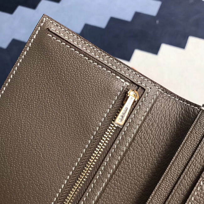 エルメス ベアンスフレ エトゥープ シェブルミゾル ゴールド金具