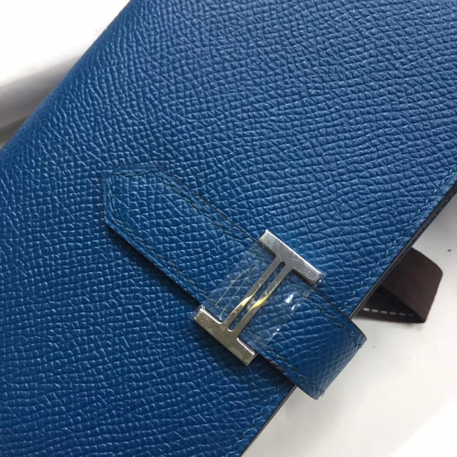 エルメス ベアンスフレ ブルードマルト ヴォーエプソン シルバー金具