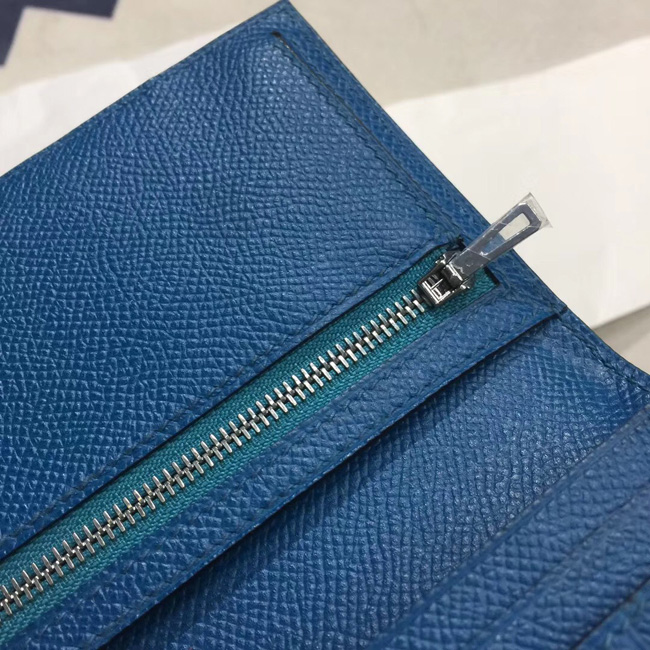 エルメス ベアンスフレ ブルードマルト ヴォーエプソン シルバー金具
