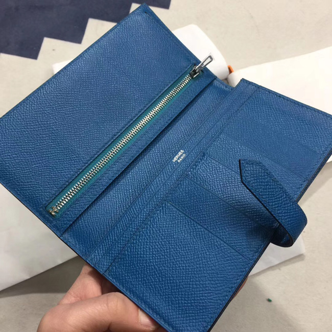 エルメス ベアンスフレ ブルードマルト ヴォーエプソン シルバー金具