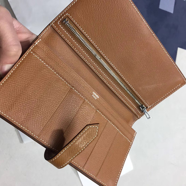 エルメス ベアンスフレ ゴールド ヴォーエプソン シルバー金具