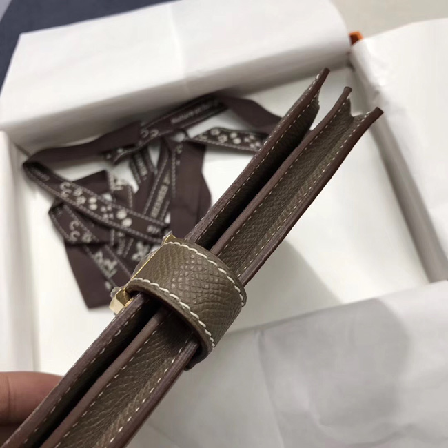 エルメス ベアンスフレ エトゥープ ヴォーエプソン ゴールド金具