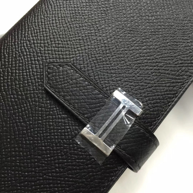 エルメス ベアンスフレ ブラック ヴォーエプソン シルバー金具