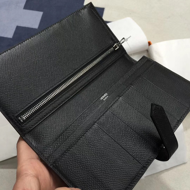 エルメス ベアンスフレ ブラック ヴォーエプソン シルバー金具