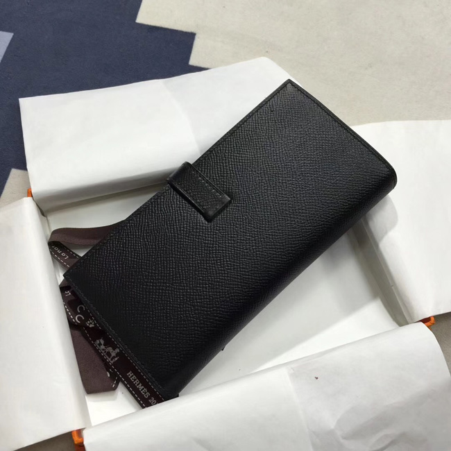 エルメス ベアンスフレ ブラック ヴォーエプソン シルバー金具