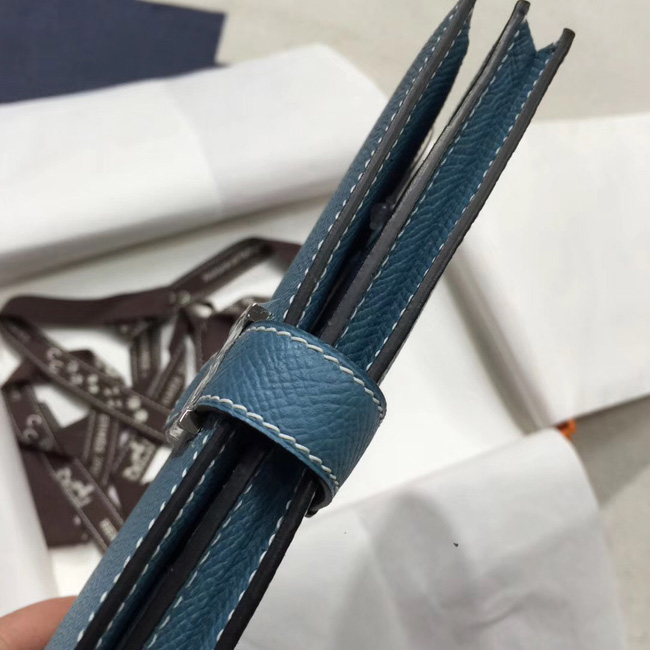 エルメス ベアンスフレ ブルージーン ヴォーエプソン シルバー金具