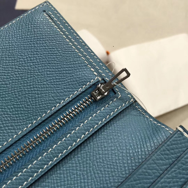 エルメス ベアンスフレ ブルージーン ヴォーエプソン シルバー金具