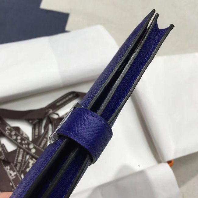 エルメス ベアンスフレ ブルーサフィール ヴォーエプソン シルバー金具