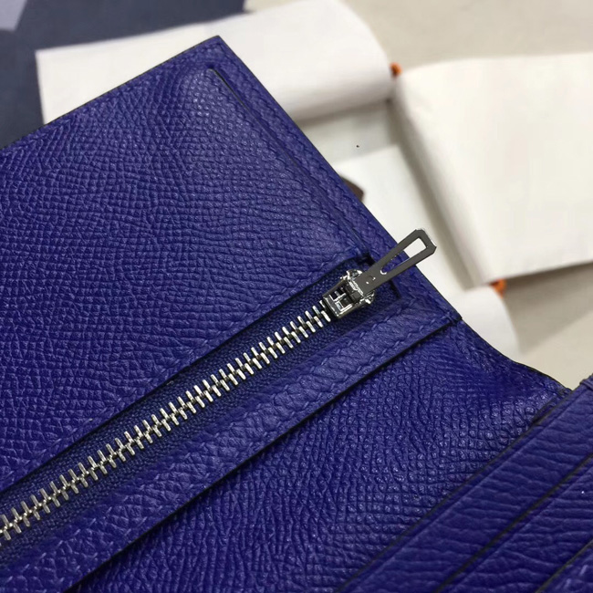 エルメス ベアンスフレ ブルーサフィール ヴォーエプソン シルバー金具