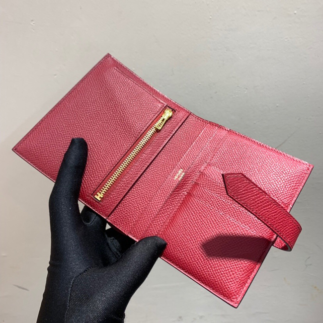 エルメス 財布ベアン ルビー ヴォーエプソン ゴールド金具
