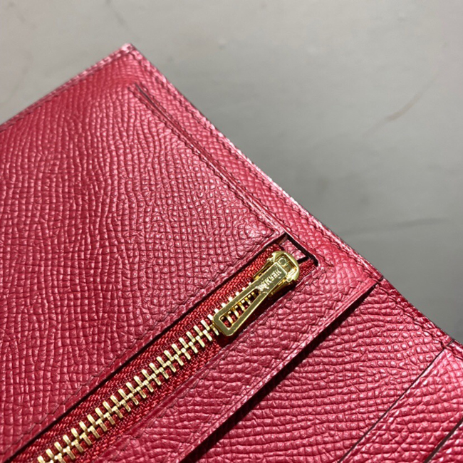エルメス 財布ベアン ルビー ヴォーエプソン ゴールド金具