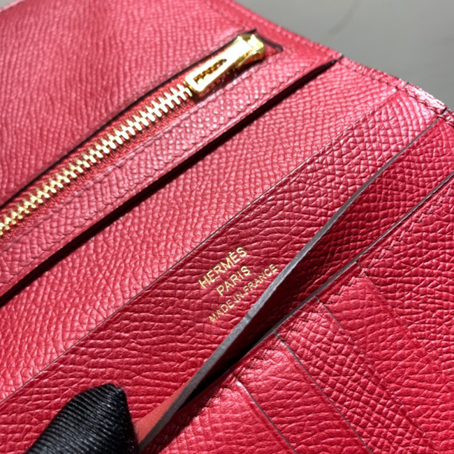 エルメス 財布ベアン ルビー ヴォーエプソン ゴールド金具