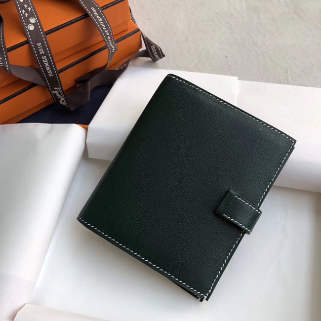 エルメス 財布ベアン ヴェールアングレ シェブルミゾル シルバー金具