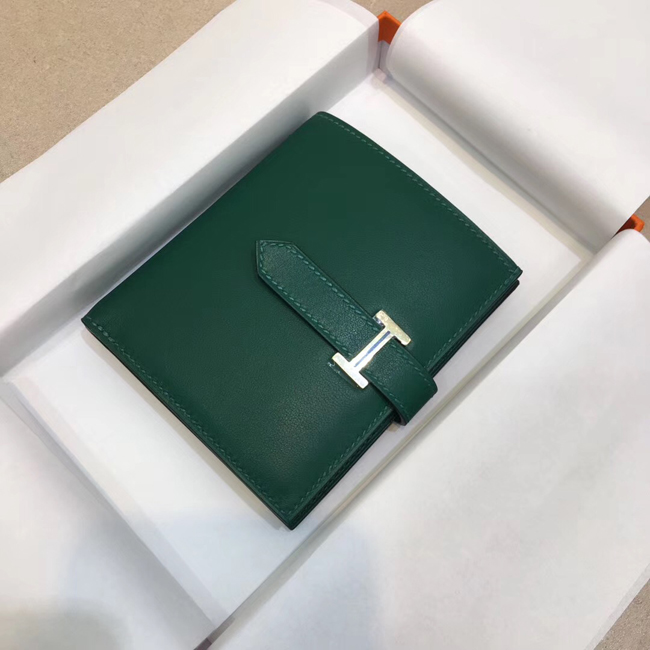 エルメス 財布ベアン マラカイト シェブルミゾル ゴールド金具