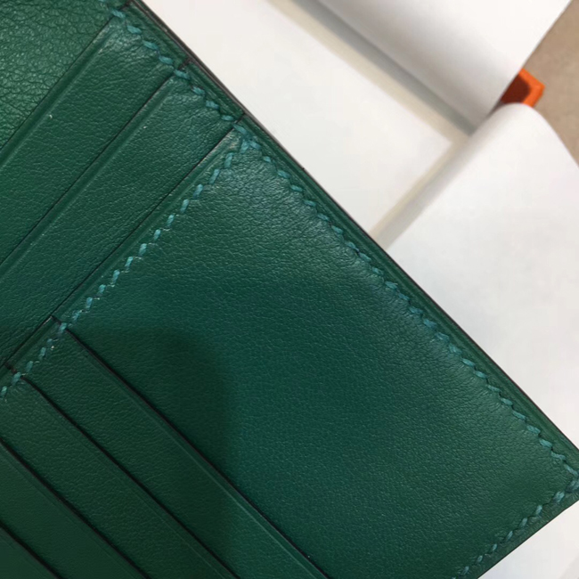 エルメス 財布ベアン マラカイト シェブルミゾル ゴールド金具