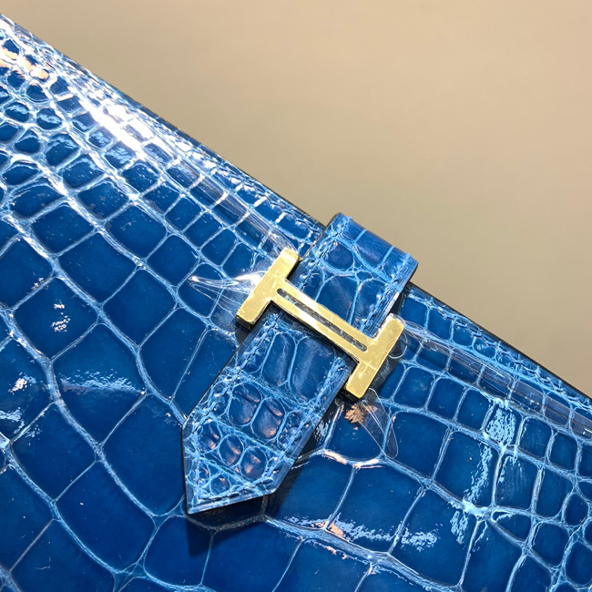エルメス ベアンスフレ ミコノス クロコダイル ゴールド金具