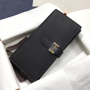 エルメス ベアンスフレ ブラック ヴォーエプソン ゴールド金具