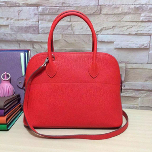 エルメス ボリード37 レッド トリヨン シルバー金具